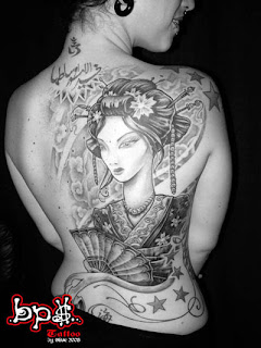 Japanese Tattoo Designs With Image Backpiece Female Tattoo With Japanese Geisha Tattoo Design Picture 2