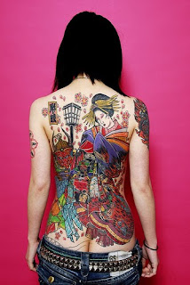 Japanese Tattoo Designs With Image Backpiece Female Tattoo With Japanese Geisha Tattoo Design Picture 1