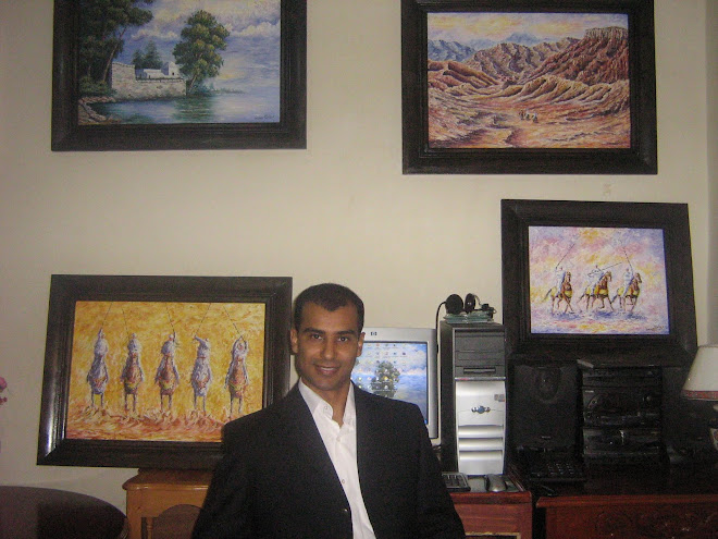 with my latest paintings