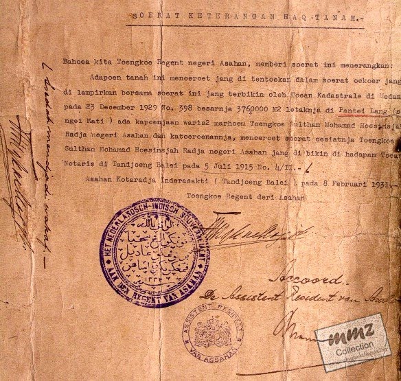 Surat Haq Tanah 1931 Informasi Ebook Zaman Bahaula