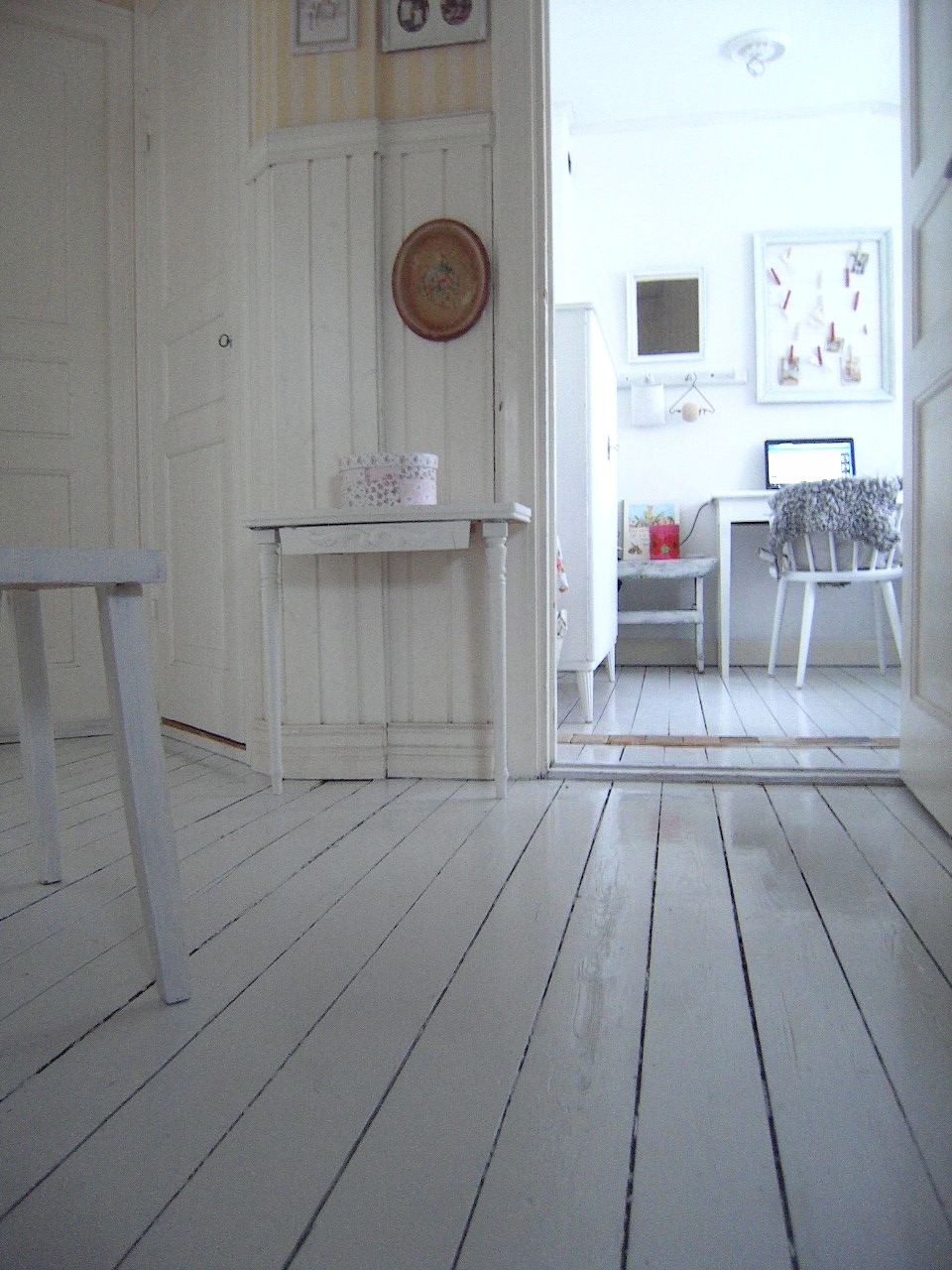 Fint hemma: måla trägolv