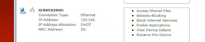 find the machine or device name for which you want to enable an application
