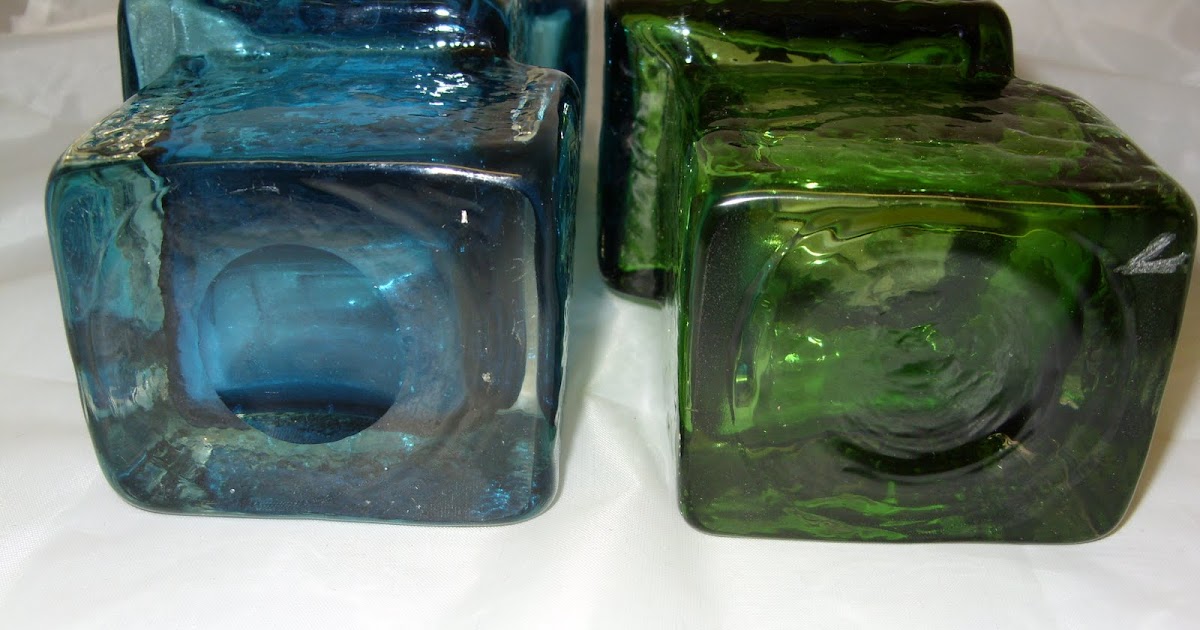 Glorious Art Glass of Whitefriars Deceptive Drunken Bricklayer Vases.