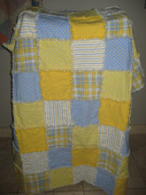Colorful soft rag quilt