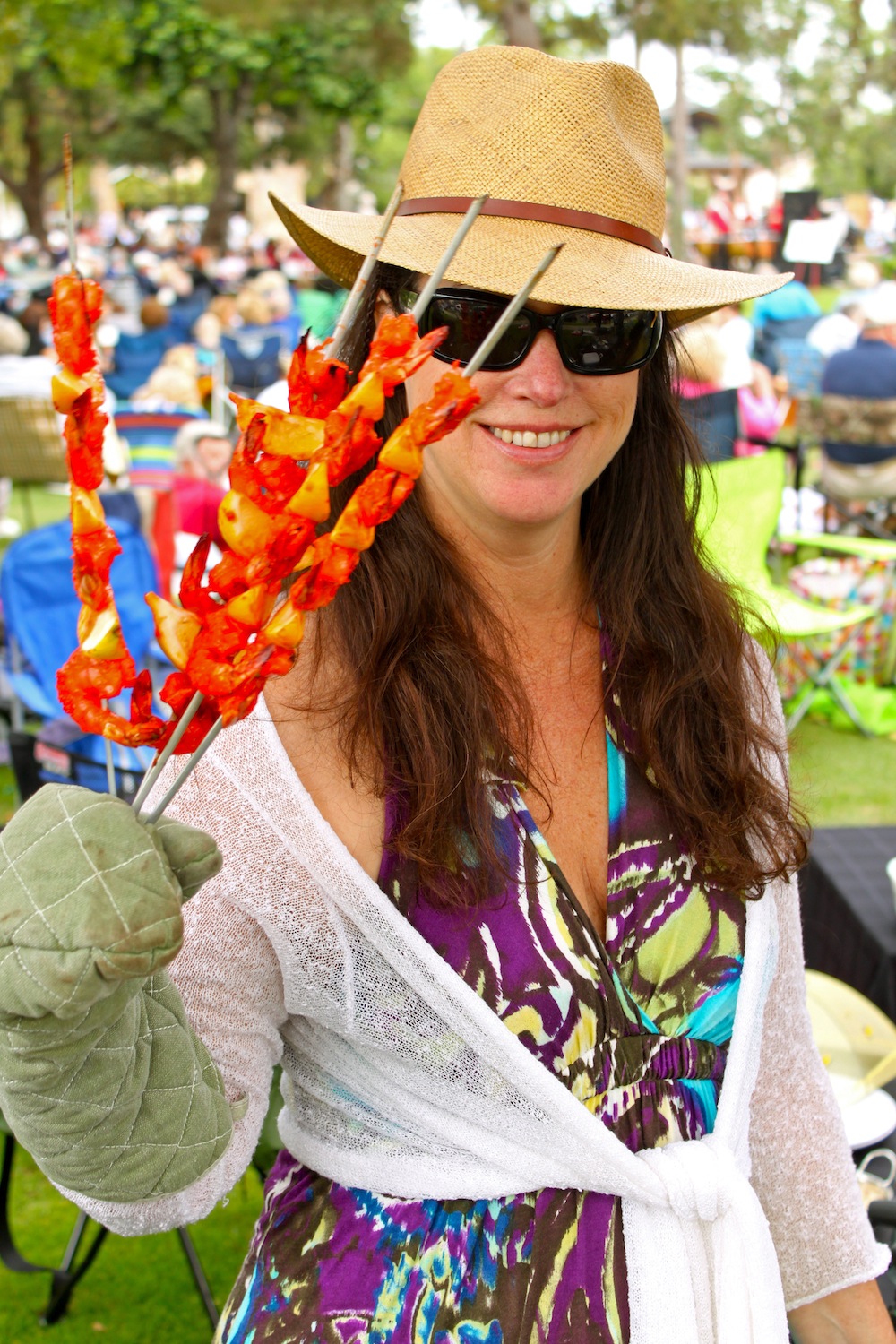 There's a Newf in My Soup! Our Portuguese Picnic Table Overfloweth
