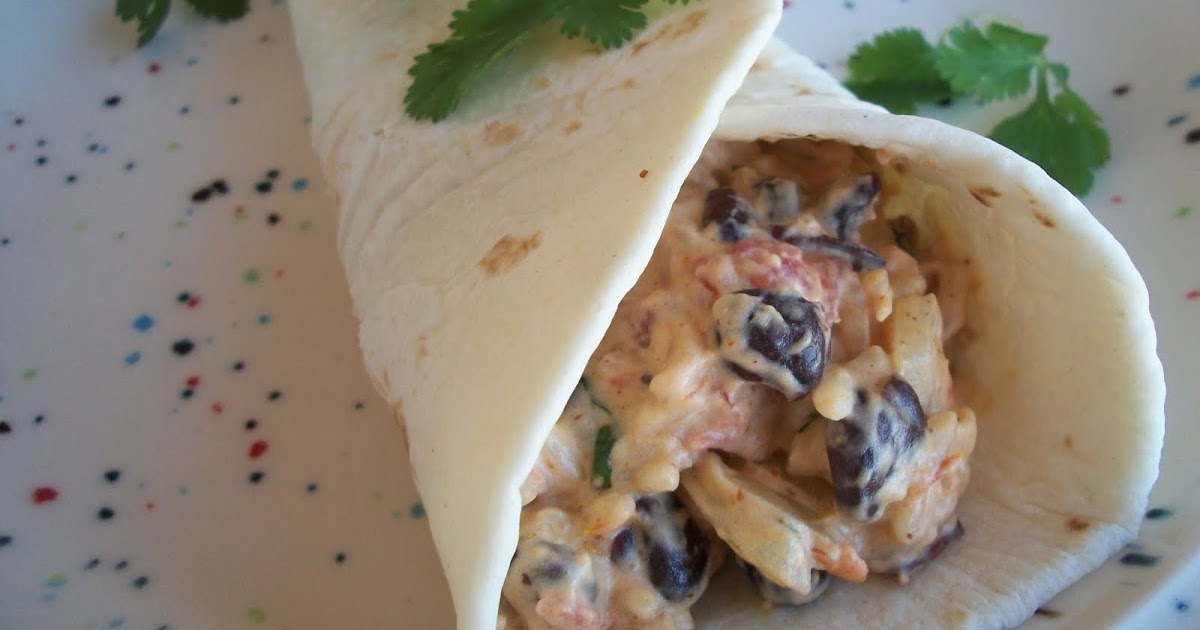 Cooking with Cristine Creamy Black Bean Burritos