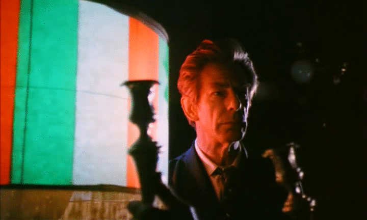 Spinny spinny spinny spinny spinny, Michael Gough likes to wear a pinny