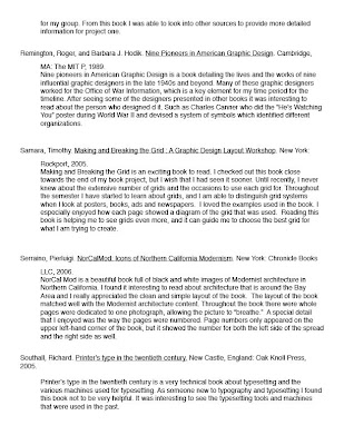 My annotated bibliography for