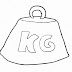 Peso Kilograma para Colorir - 1 Kg para Imprimir e Pintar