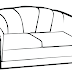 Sofá para Colorir - Desenhos de Moveis para imprimir e pintar