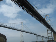 Passing under Chesapeake Bay Bridge