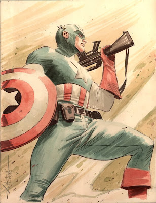 Impresionantes: Dibujos del Capitán América por Mitch Breitweiser Impresionantes: Dibujos del Capitán América por Mitch Breitweiser