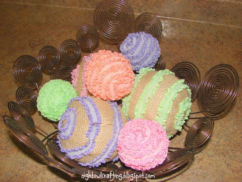 Night Owl Crafting Ribbon Balls!