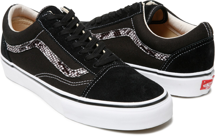 snakeskin platform vans