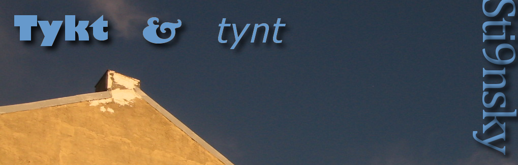Tykt og tynt