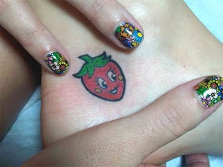 strawberry tattoos strawberry tattoos