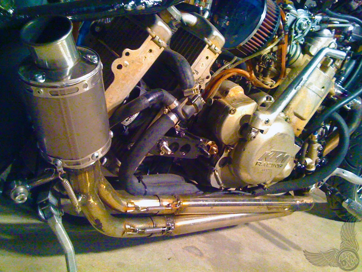 the frankensteined ktm motor