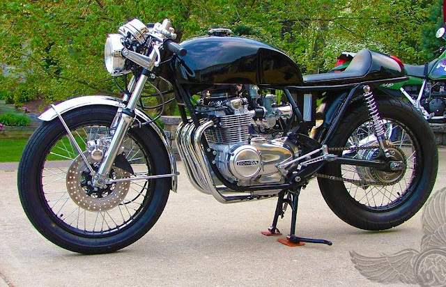 black cb550 cafe racer