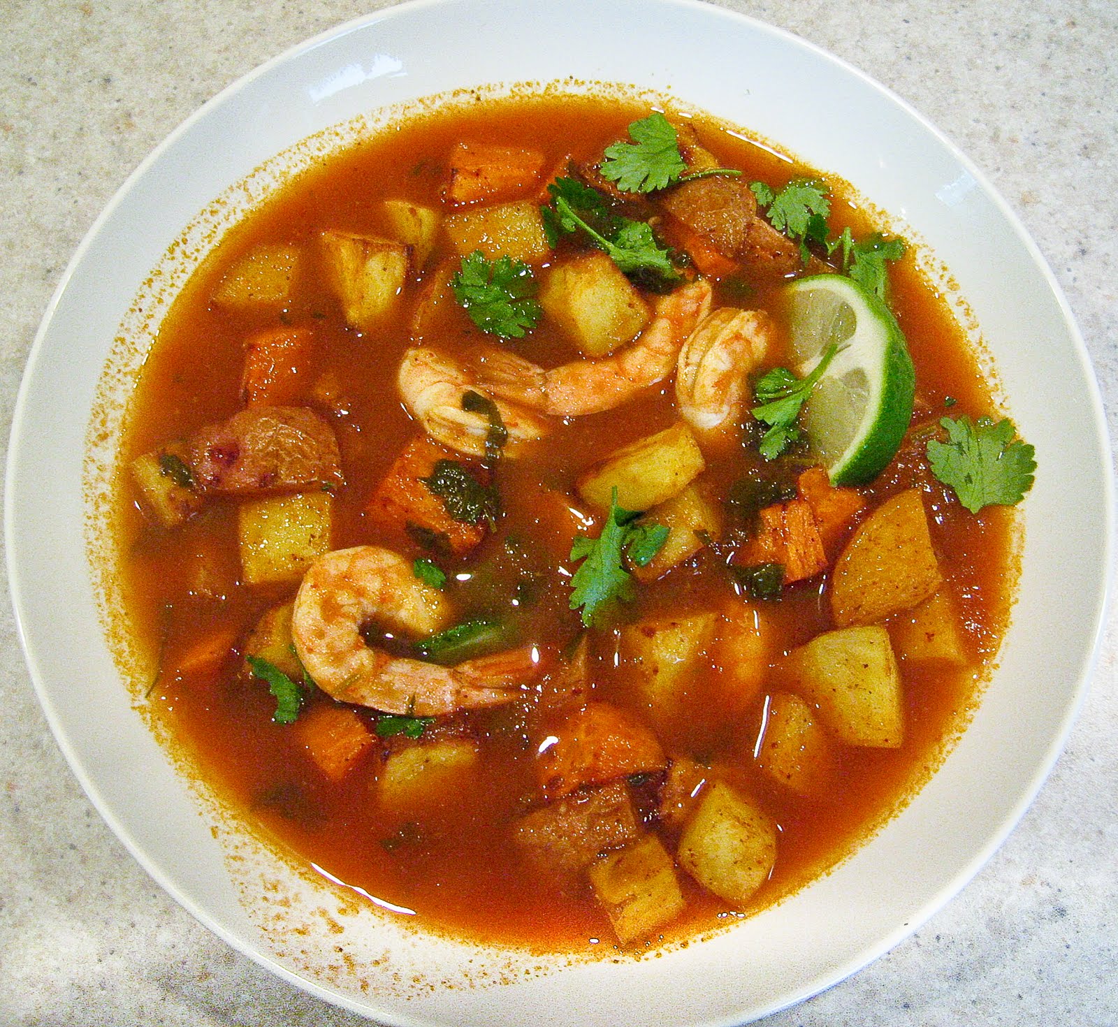Mexican Spicy Roasted Shrimp & Potatoes Stew The Spiced Life