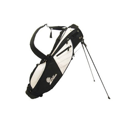 Providence College Friars golf bag colored white and black.