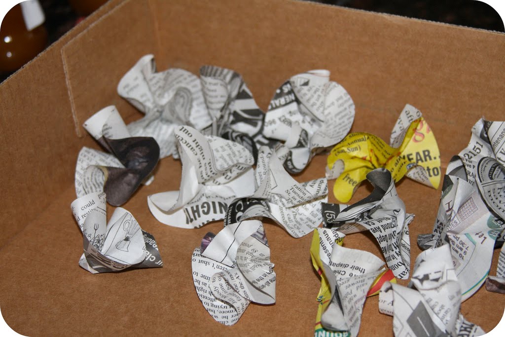 Trendy TreeHouse Newspaper Flowers Tutorial