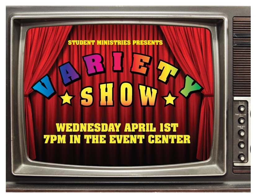 Cornerstone High School Ministry Variety Show April 1st!