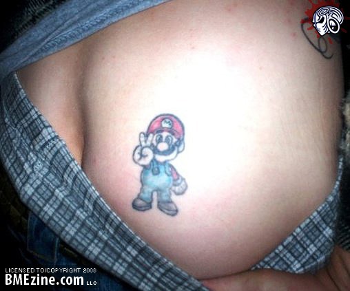 tattoos of video game characters plastered on people 39s butt cheeks