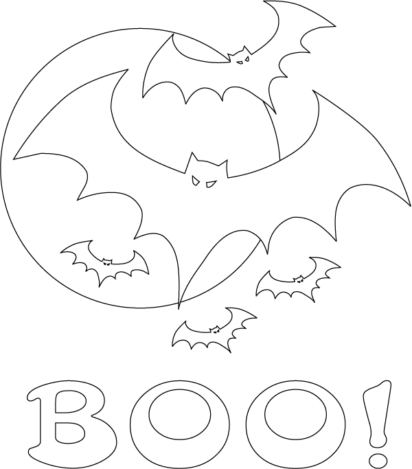 halloween coloring pages: Halloween Bat Coloring Pages, Flying Bats