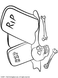 graveyard coloring pages spooky grave coloring sheets