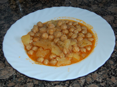 Garbanzos con patata