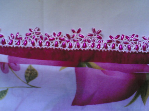 boncuklu yazma modeli yazma kenarları