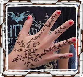 Henna Hand Tattoo Design