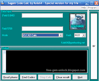 Sagem code calc