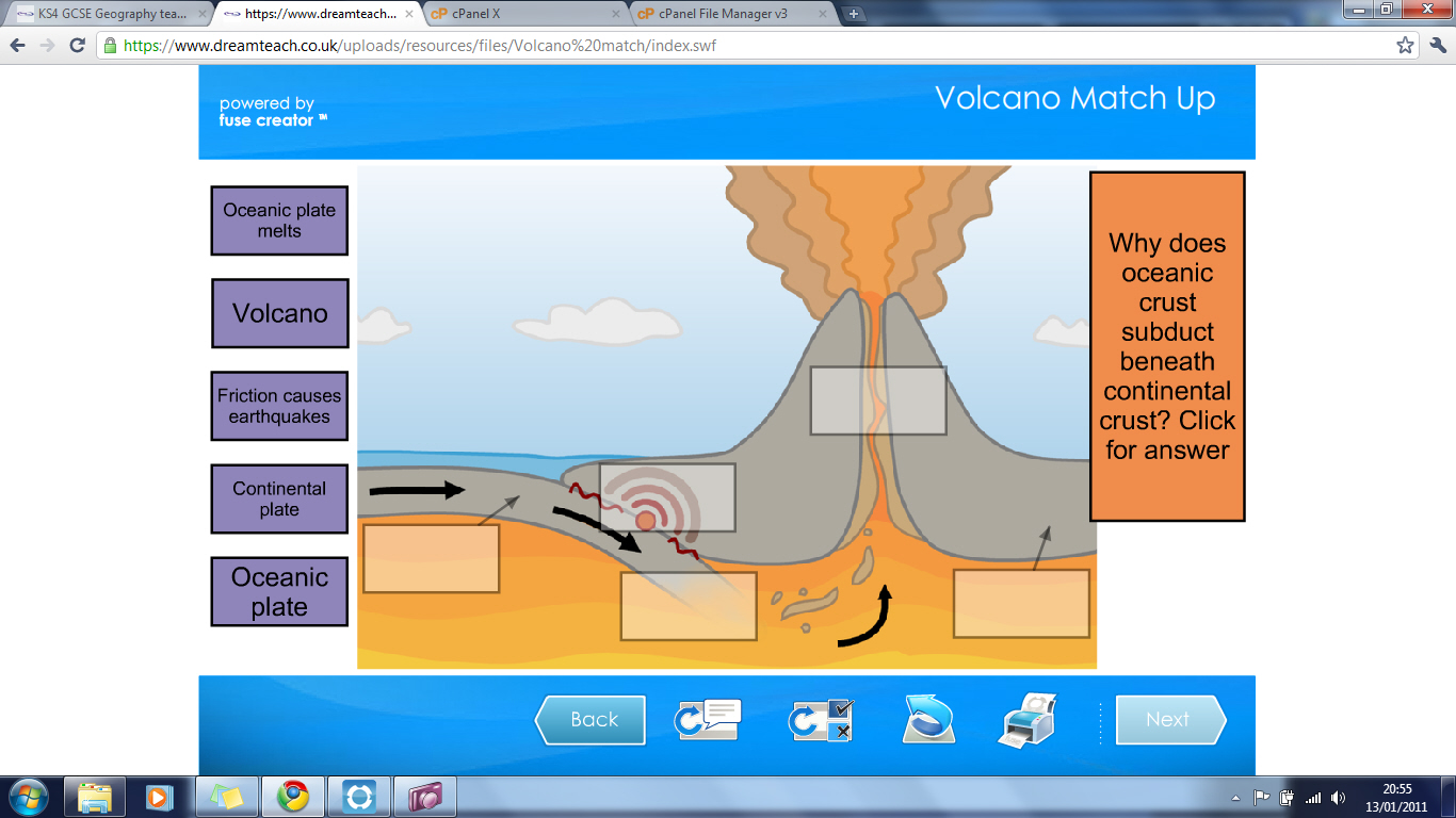 Latest News New KS4 volcano match up game added!