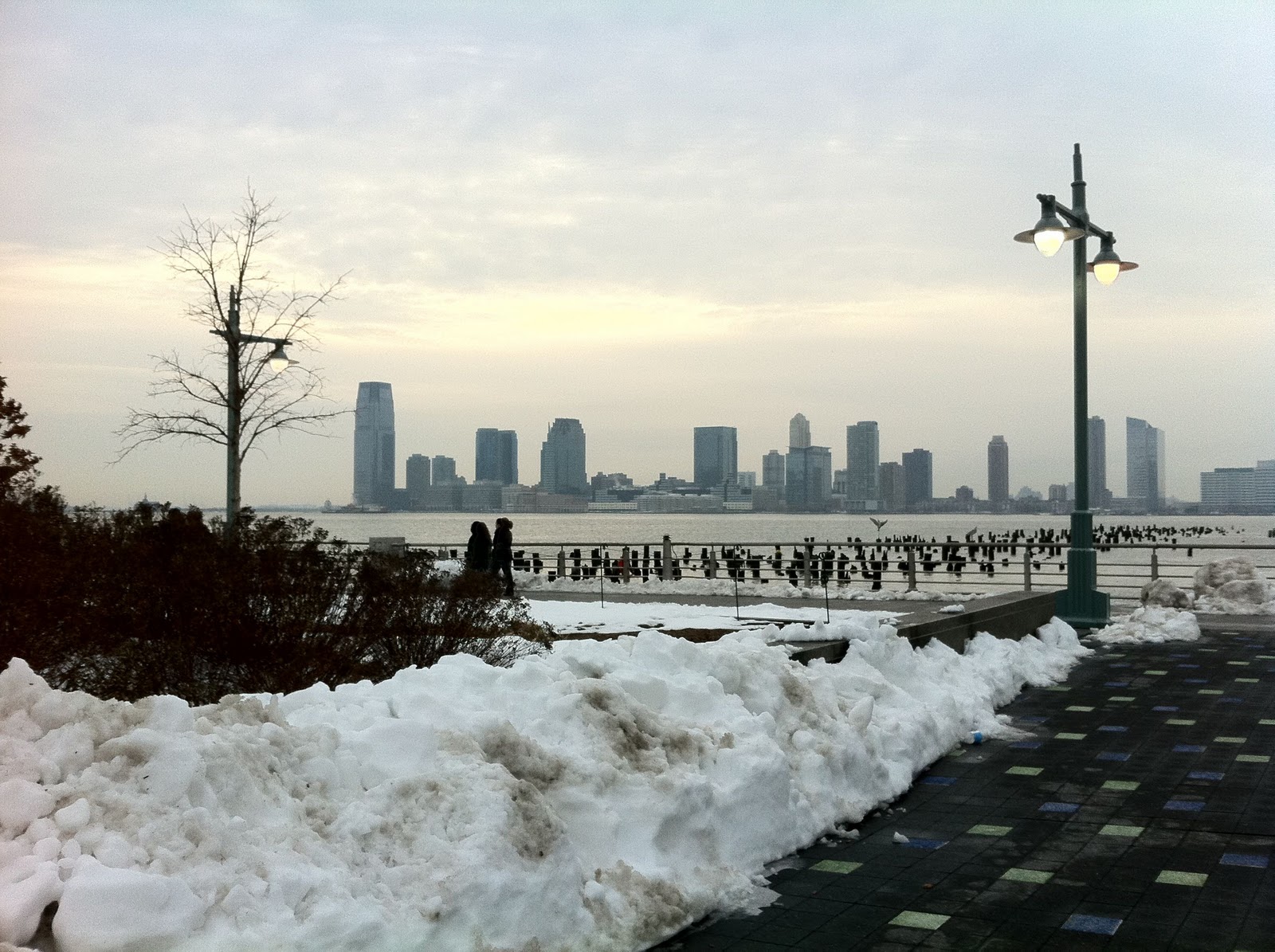 A Winter Walk in Hudson River Park, with a Plan for New Year's Diet and
