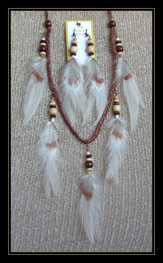 Rooster Necklace and Earrings