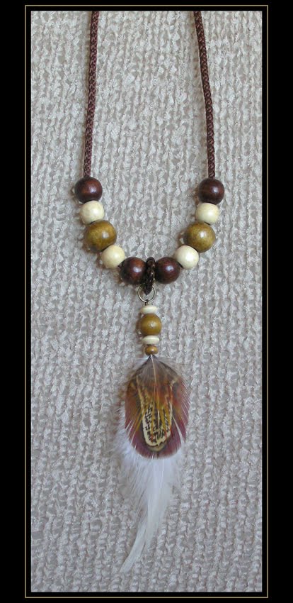 Brown Rooster Necklace