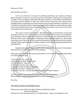 solicitation letter sample
