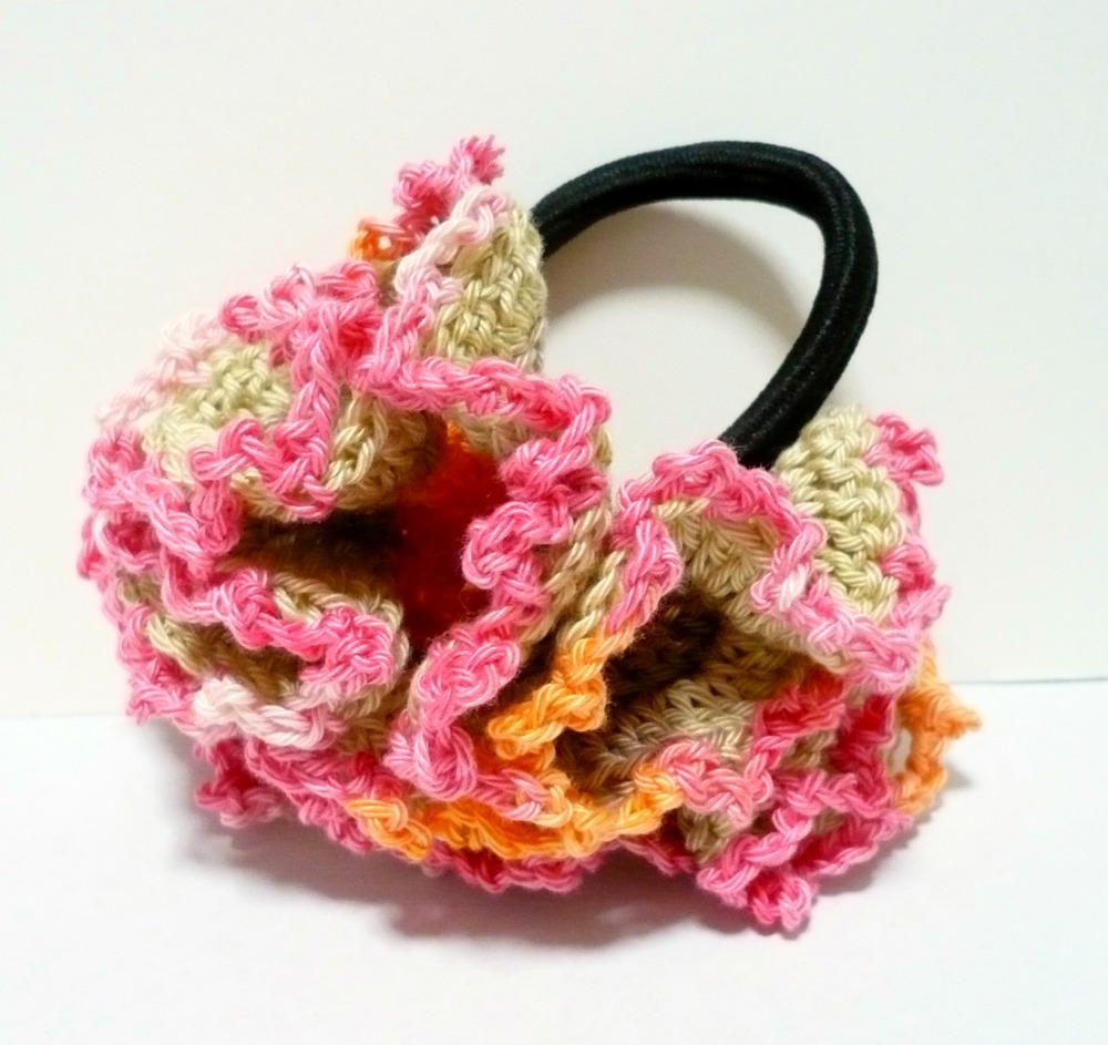Nicely Created For You: Sherry - A Crocheted Ponytail Hair Holder
