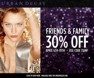Beauty Bargains: Urban Decay Friends and Family Sale!!