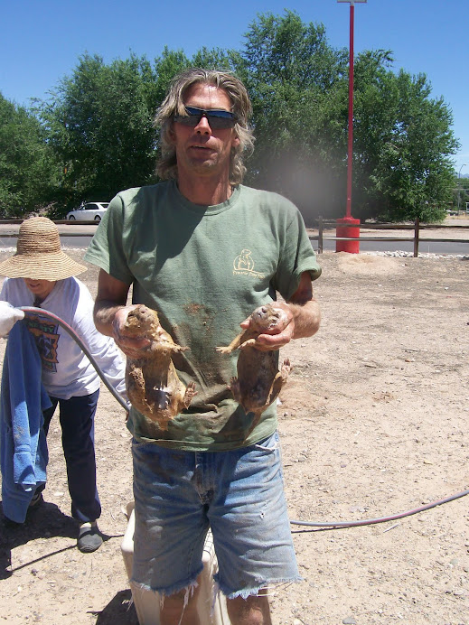 Paul with two caught at  once.