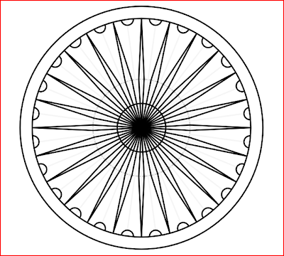 Random Synaptic Firings: Drawing the Ashok Chakra