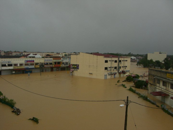 gambar segamat banjir