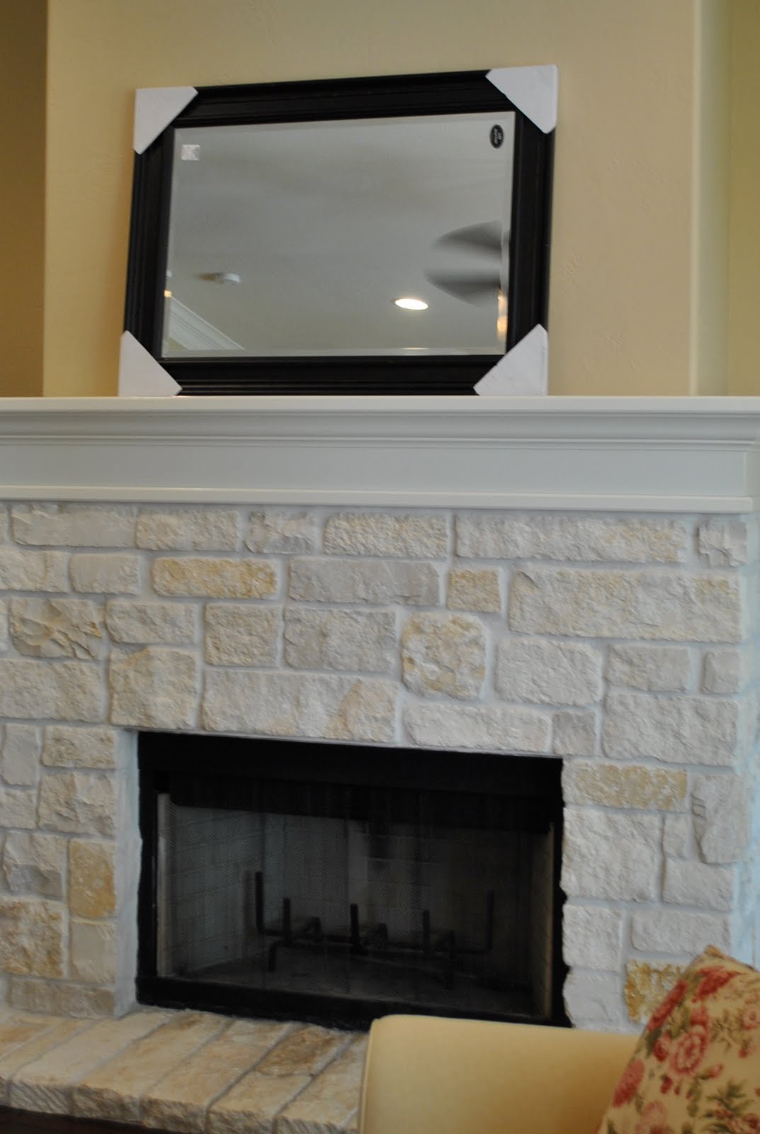 That Village House Fall fireplace