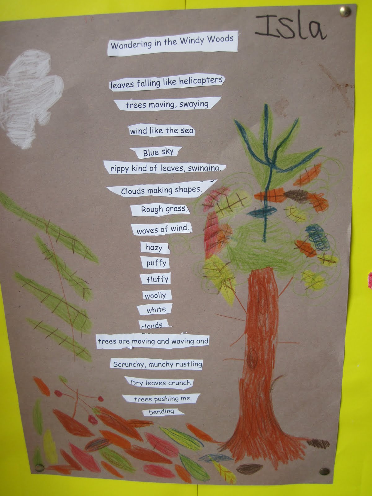 Rousay School Woodland Diary P13 Woodland poems