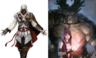 left: Assassin's Creed II, right: Dragon Age - Origins