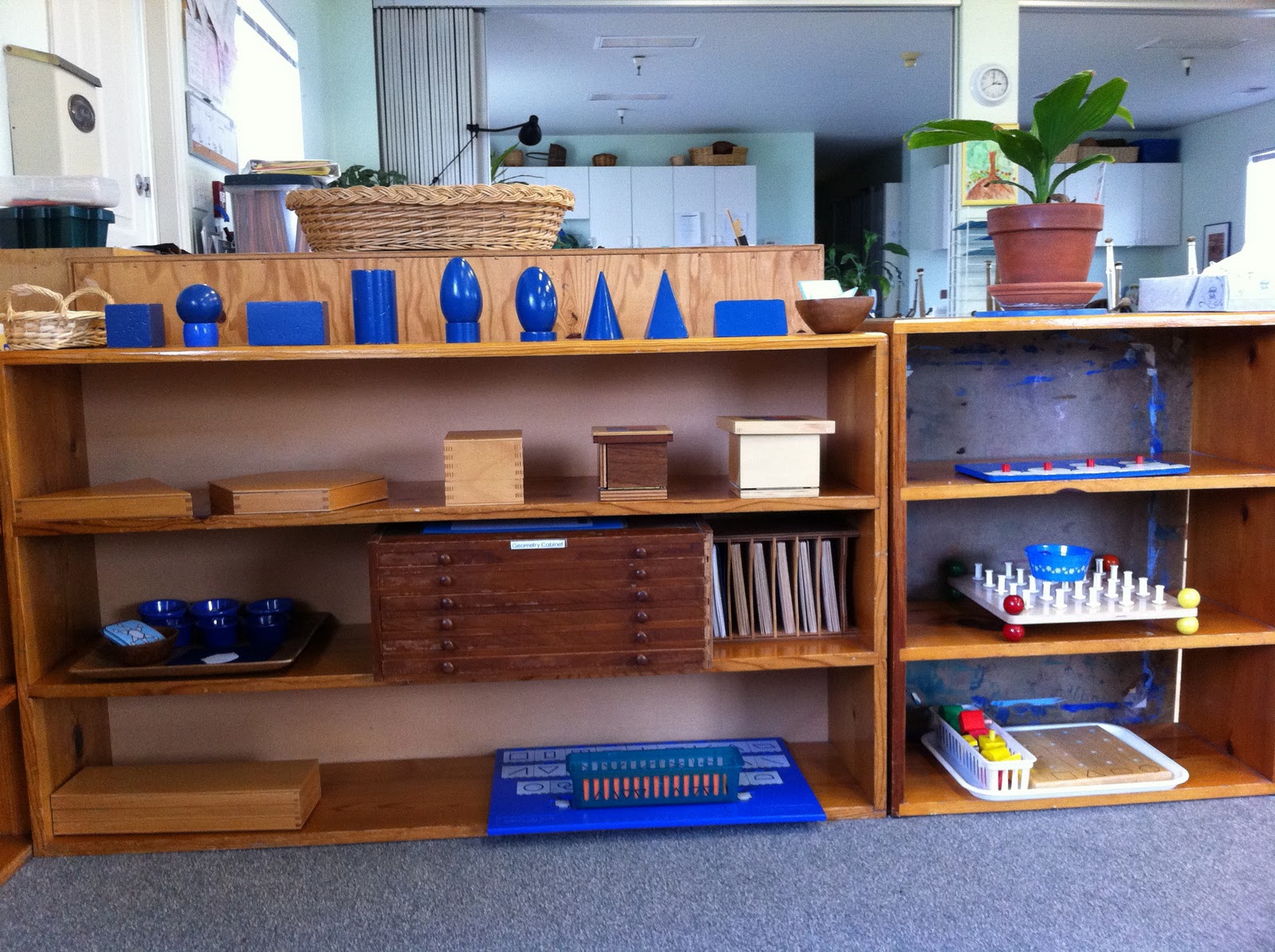 a montessori story Our Sensorial Shelves