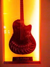 "Chrome Bone" Guitar hanging at The Hard Rock Casino in Las Vegas!!