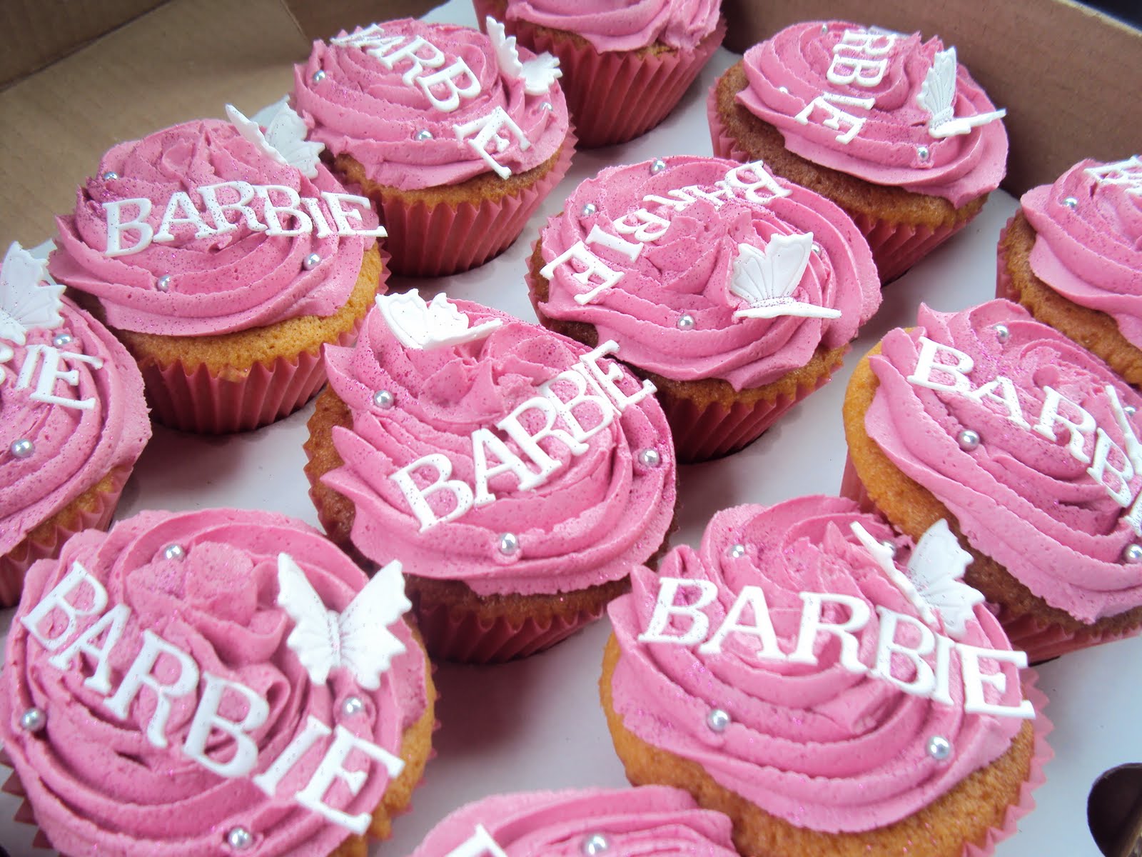 barbie cupcake cake