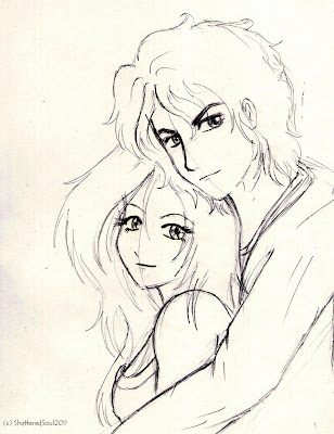 sketch of hug